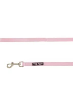 🔥5 FOR $25🔥 Top Paw Light Pink Dog Leash with Metal Clip, 6 feet
